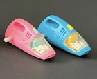 Vintage 90’s Barbie Magic Moves Dust Cleaner (2) Wind Up Toys Pink & Blue