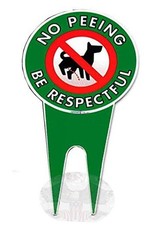 Art lawn decoration No Peeing Be Respectful Dog Sign Stop Dogs from NP3