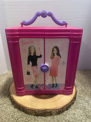 Vintage 1997 Barbie Fashion Avenue Wardrobe Closet Case