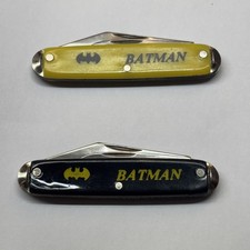 *LOT OF 2* Vintage 1970s Made In The USA Batman Pocketknife