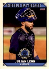2019 Mobile BayBears Choice #15 Julian Leon Hermosillo Mexico MX Baseball Card