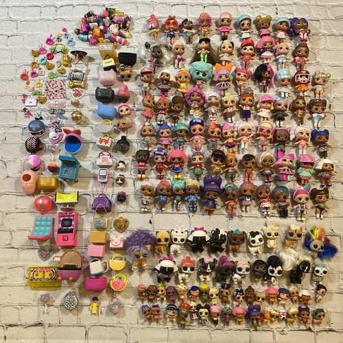 HUGE Lot LOL Surprise Dolls Shoes Outfits Bags Babies Pets Glasses 7 POUNDS +