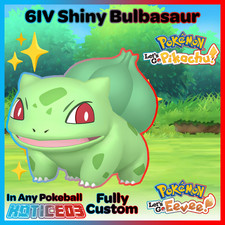 ✨ Shiny Bulbasaur 6IV ✨ Pokemon Lets Go Pikachu Eevee 🚀 Fast 🚀