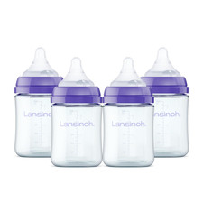 Anti-Colic Glass Baby Bottles, 5 Ounces, 4 Count Bottles for Feeding, Baby Essen