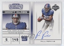 2016 Panini Contenders Draft Class RPS Auto Paul Perkins #17 Auto 0v0