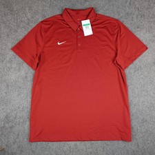 Nike Polo Shirt Mens XL Maroon Red Dri-FIT Golf Performance Franchise CI4470-698