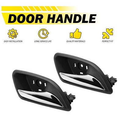 95213026 2Pcs Interior Door Handle Right Chrome Black for Chevy Cruze 2011-2015