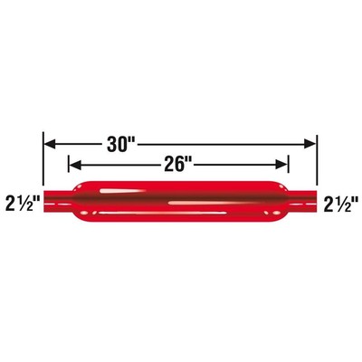 Cherry Bomb Straight Glasspack Muffler with 2.5 In. Inlet and