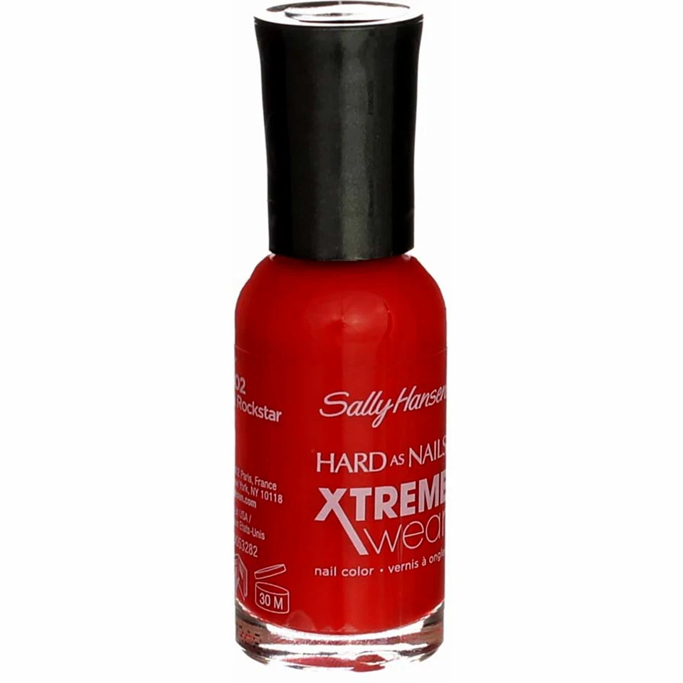 Paquete de 2 Esmaltes de Uñas Líquidos Sally Hansen Hard As Nails Xtreme Wear, Rojo-ical Ro... Foto 3 de 4