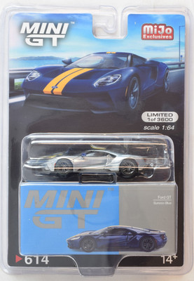 Mini GT Sunoco Blue Ford GT CHASE 1:64 Scale Diecast Car #614