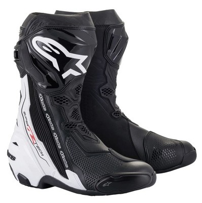 Alpinestars SuperTech R Stiefel schwarz/weiss 45 Racing Sport boots