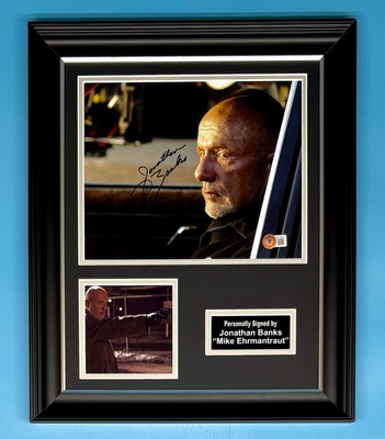 Jonathan Banks Signed Photo Framed & Beckett COA Breaking Bad Mike Poster Auto