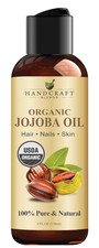 Handcraft USDA Organic Jojoba Oil 8 fl. oz   100 Pure  Natural for Skin, Face.