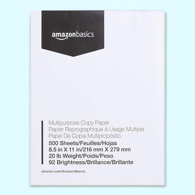 Copy Printer Paper 8.5x11 20 lb White 500 Sheets Jam Free Multipurpose