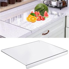 Large Clear Non-Slip Acrylic Kitchen Cutting Chopping Countertop Board 17x13inch
