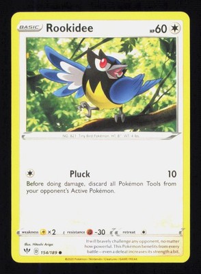 Rookidee 154/189 Darkness Ablaze Pokemon Near Mint