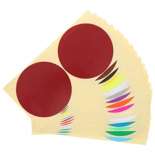 60 Sheets Colored Circle Stickers Assorted Colors Labels Color-coded File