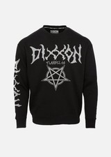 Dixxon Flannel Pentagram Crewneck Sweatshirt Men's XL Black Long Sleeve NWT