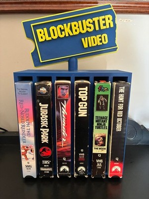 Blockbuster Video VHS display *vhs tapes not included.