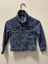 Gap Kids Organic Cotton Icon Denim Jacket in a classic blue wash