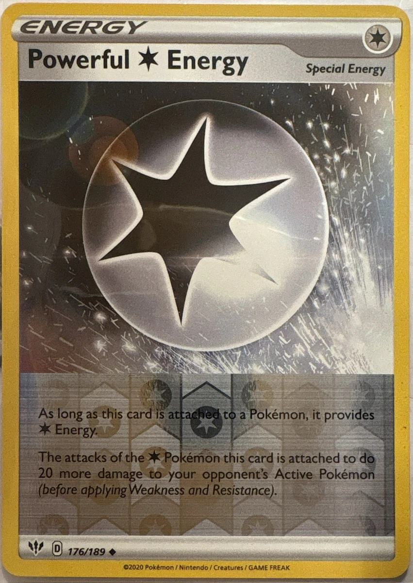 powerful energy pokemon card price - Fire 230/197 - Obsidian Flames - Hyper Rare variation to centering Powerful Energy [Reverse Holo] #176