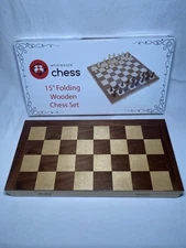 Wholesale Chess 15" Folding Wooden Chess Set