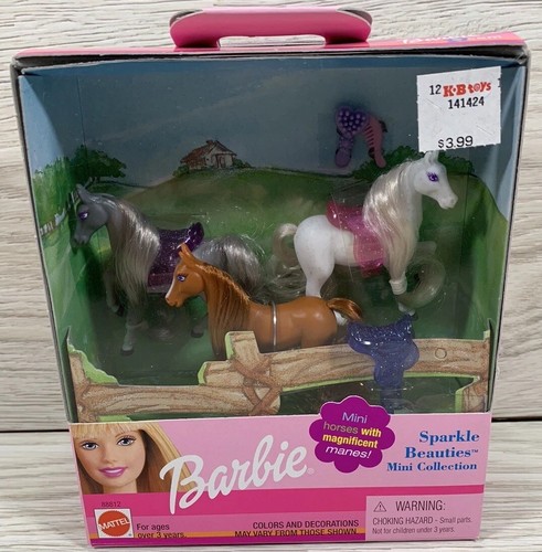 Barbie Sparkle Beauties Collection Mini Pferde 88812 2000 Mattel Neu Vintage - Bild 1 von 13