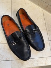 Hermes Black Designer Loafers, Size 45, Fits Size 11