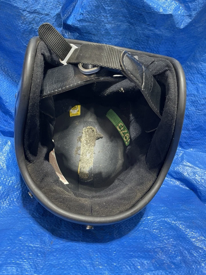 Capacete de motocicleta vintage Bell - Usado - SMF 1970 aprovado - Imagem 4 de 4