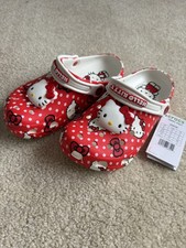Hello Kitty Crocs Girls SizeC13 Multicolor Classic Limited Edition Comfort Shoes
