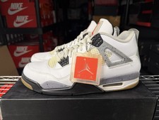 Size 10.5 - Nike Air Jordan Retro 4 Iv White Cement 2012 308497-103 Vintage Size 10.5 - Nike Air Jordan Retro 4 Iv White Cement 2012 308497-103 Vintage