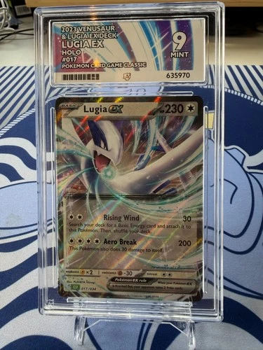 Pokemon TCG lugia EX holo Venasaur and Lugia EX deck 017/034 ACE Graded 9