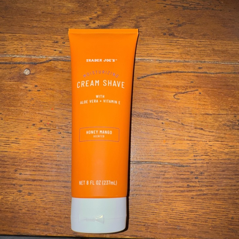Trader Joe's Honey Mango Moisturizing Shaving Cream Shave Lotion 8 oz