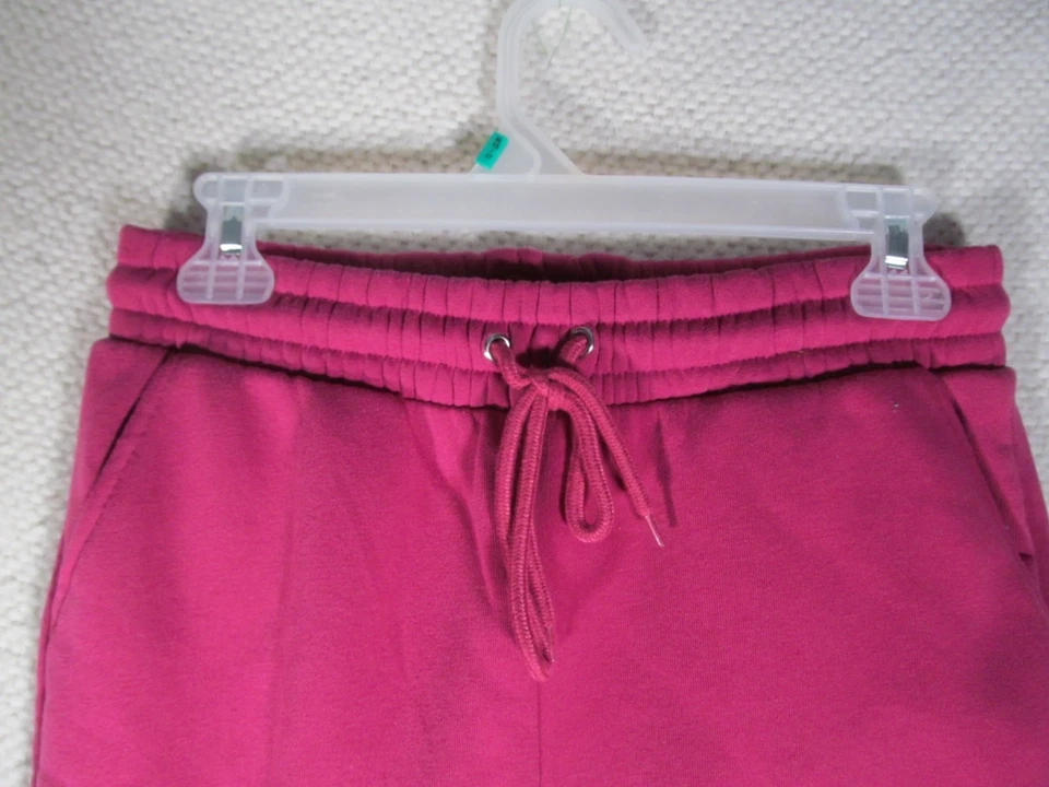 Pantalones deportivos Rue21 rosa para mujer talla S - ajuste cónico, cintura con cordón Foto 2 de 4