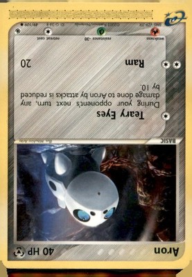 Aron 49/109 Common Ruby & Sapphire Pokemon Near Mint