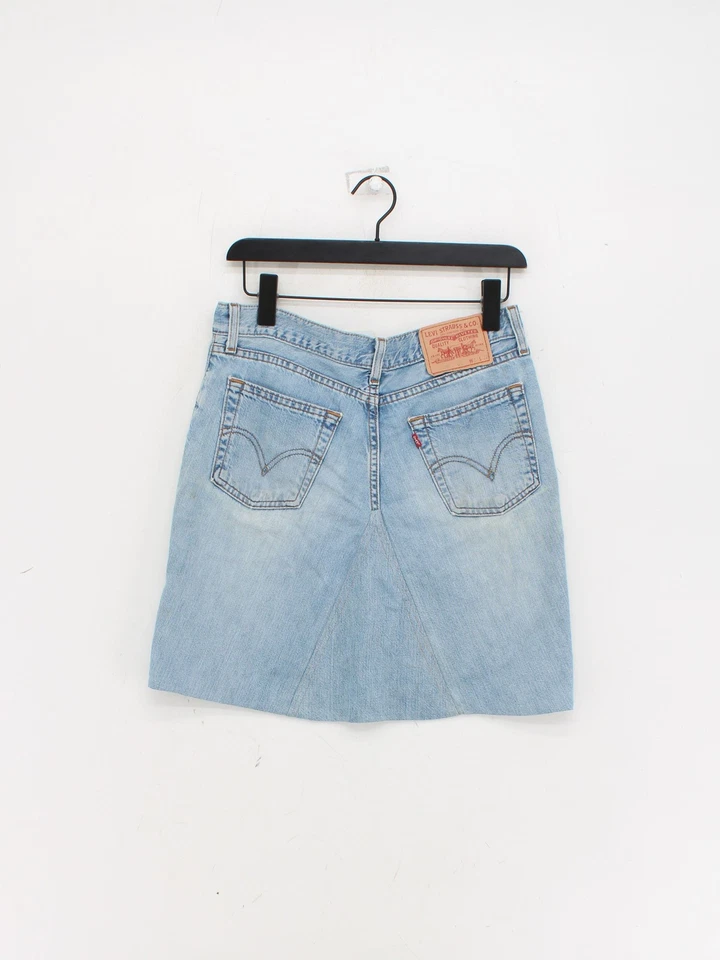 Levi’s Women's Midi Skirt W 30 in Blue 100% Cotton Midi Straight & Pencil - Image 2 of 4