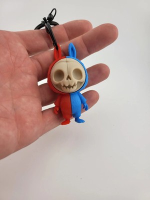 Schlüsselanhänger Kawaii LA BUBU Deko Figur Fantasy 3D Druck  Geschenk Unikat