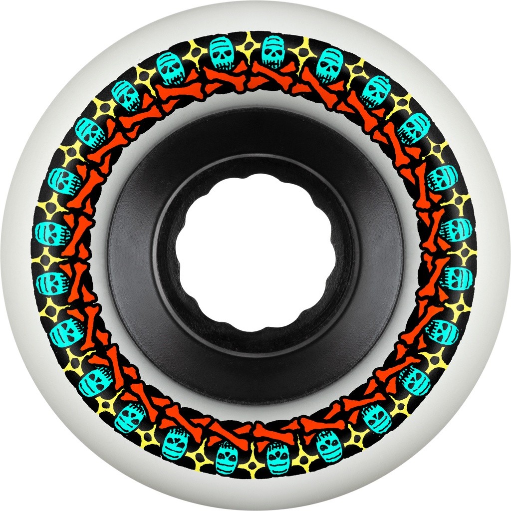 Bones ATF Rough Rider Skull And Bones 56mm 80a White Skatebo