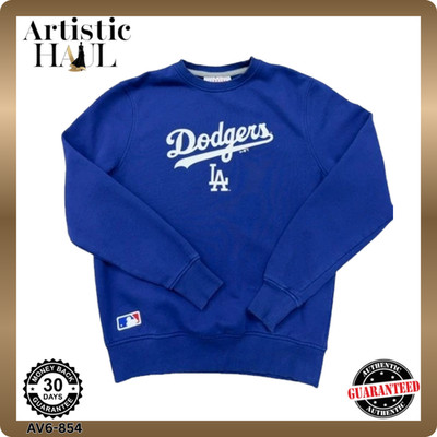 New Era LA Dodgers Herren Sweatshirt Royal Blau Größe S Rundhals MLB
