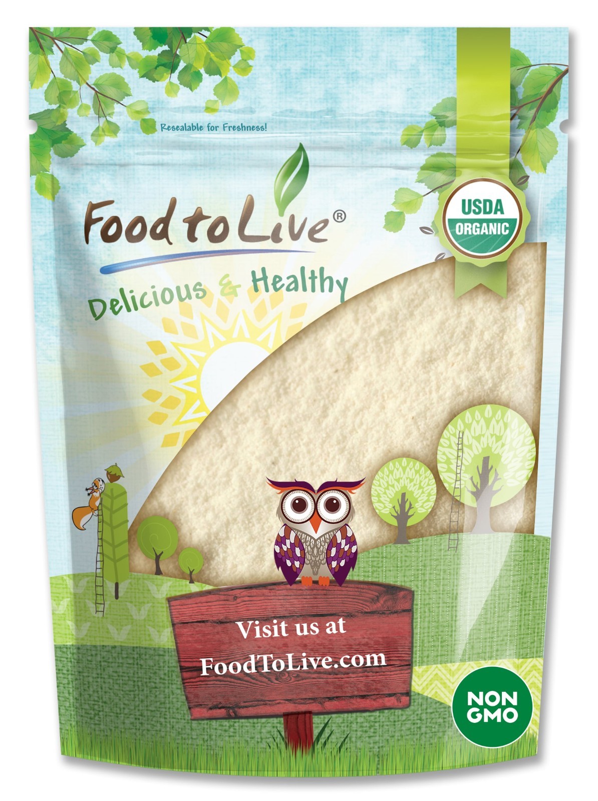 Organic Lemon Juice Powder - Non-GMO, Unsulfured, Raw Dried 