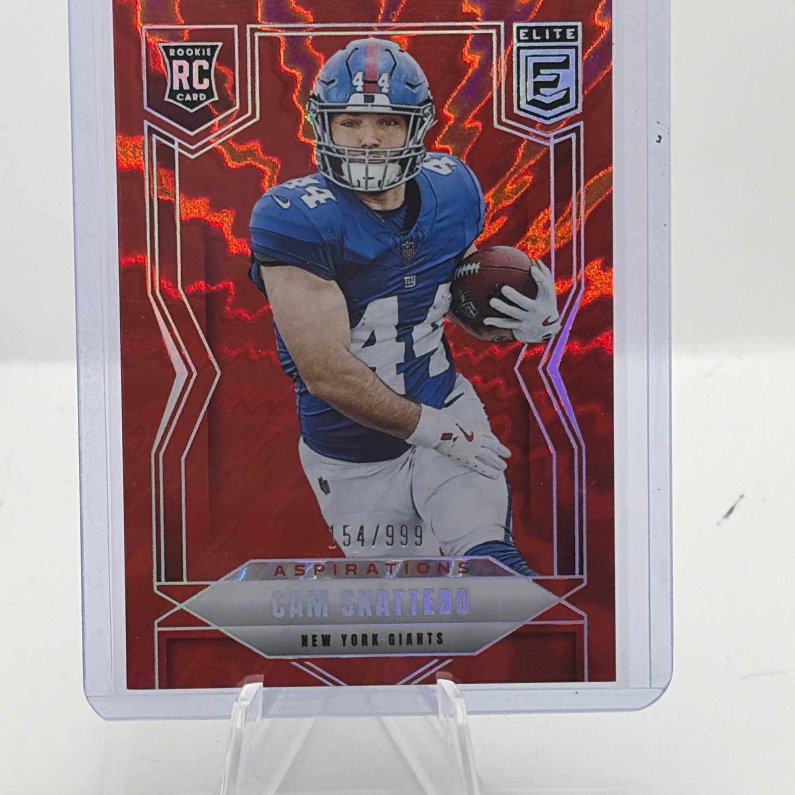 2025 Panini Donruss Elite - Cam Skattebo #153 Aspirations Shimmer /999 (RC)