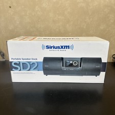 SiriusXM SXSD2 Portable Speaker Dock Audio System - Black