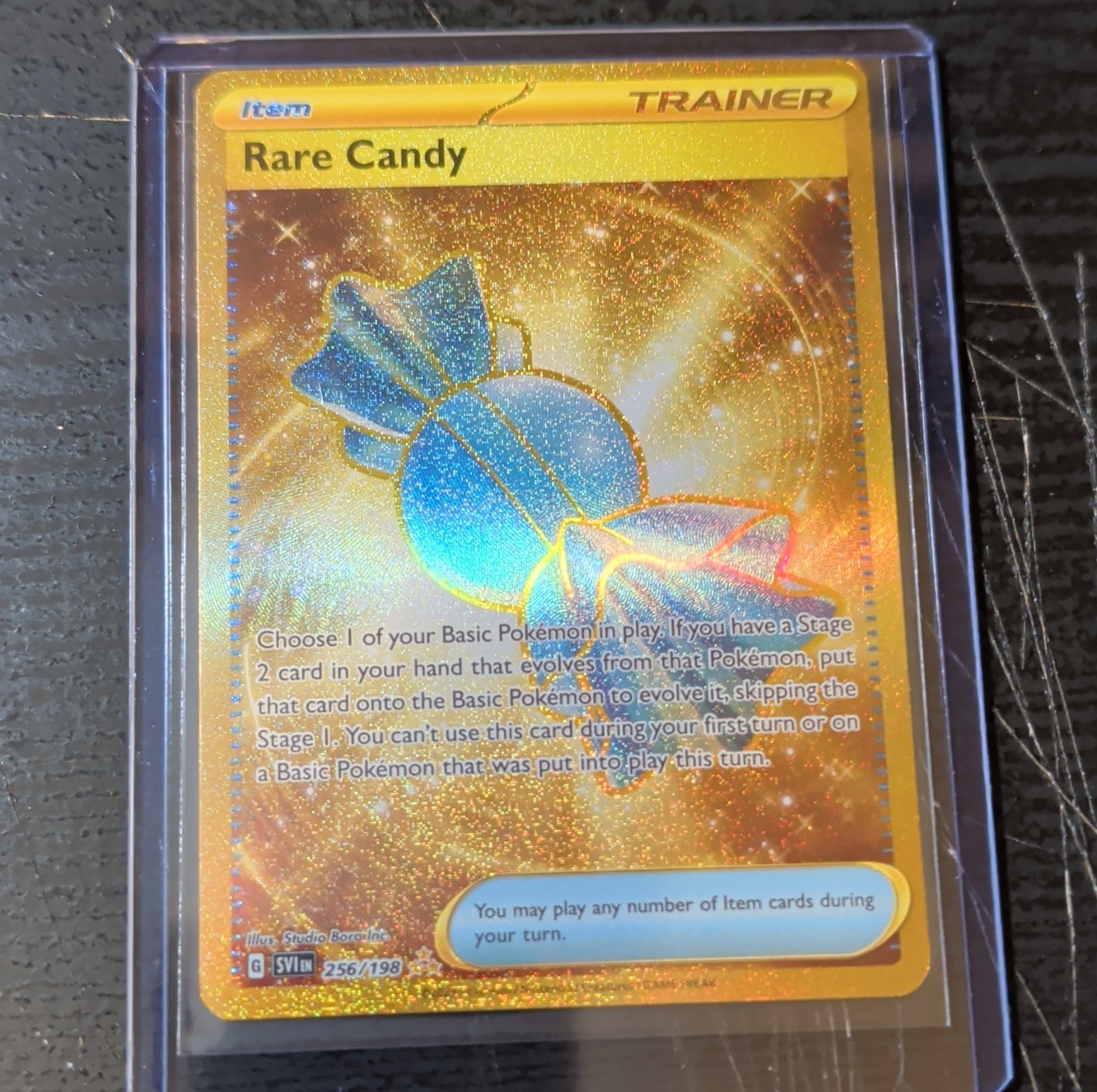 Pokémon TCG Rare Candy SV01 Scarlet & Violet Gold Secret Rare Holo 256/198