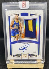 2024-25 Panini National Treasures Stephen Curry Clutch Factor Signature Prime /5