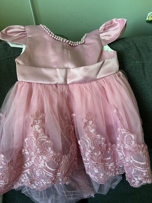 Pink Girls dress size 6 - 12 Months