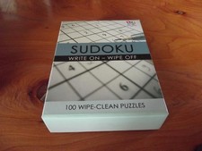 GAME SUDOKU WRITE ON - WIPE OFF PUZZLES  GREAT  ** MUST SEE ***