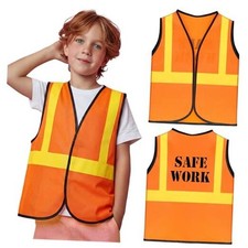 Pcs Kids Construction Vests Construction Worker Costume Career Role 6 Orange