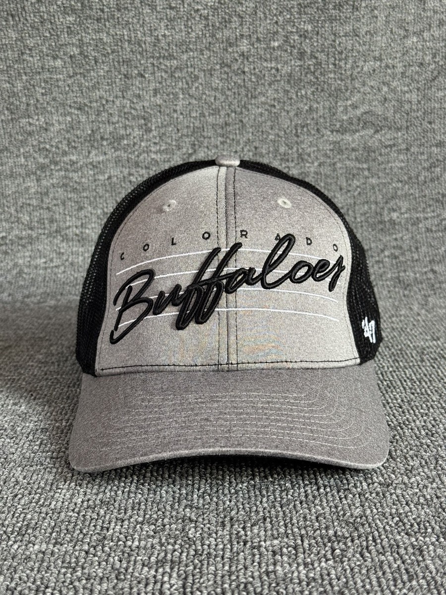 '47 Brand Colorado Buffaloes Trucker Snapback Mesh Back Grey Black Hat