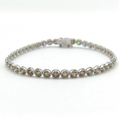 Jewelry Bracelet Natural Diamond 5ct White Gold 4111013