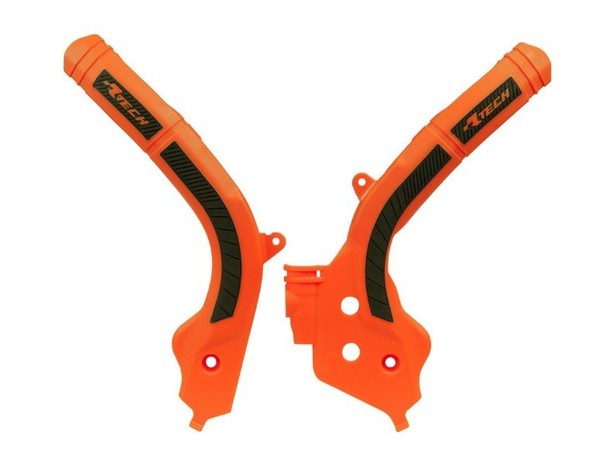 Rtech RahmenschüTzer Passt An Husqvarna FC TC 16-22 FE TE 17-23 Orange/Schwarz-image